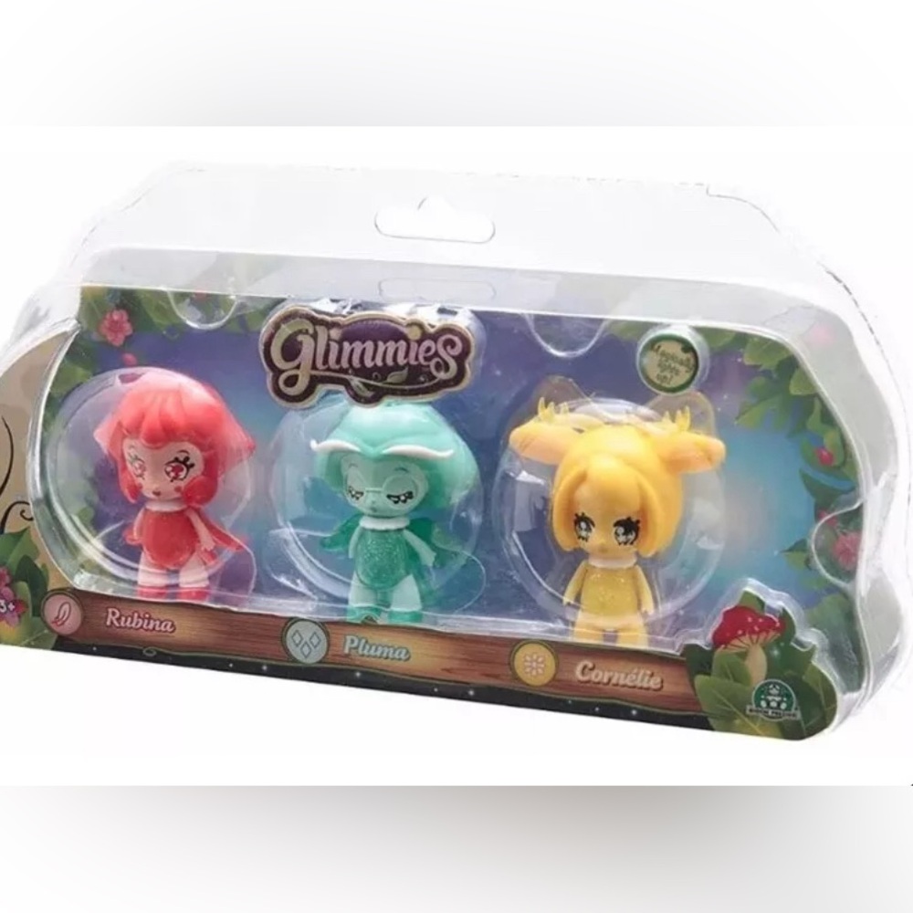NEW Glimmies 3 Pack Magically Shine Bright Lights Up Rubina Pluma Cornelie